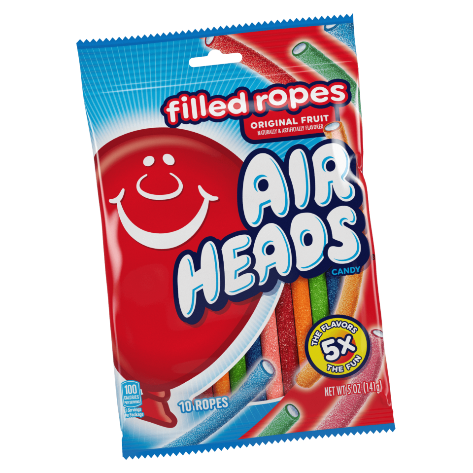 A package of Airheads Filled Ropes.